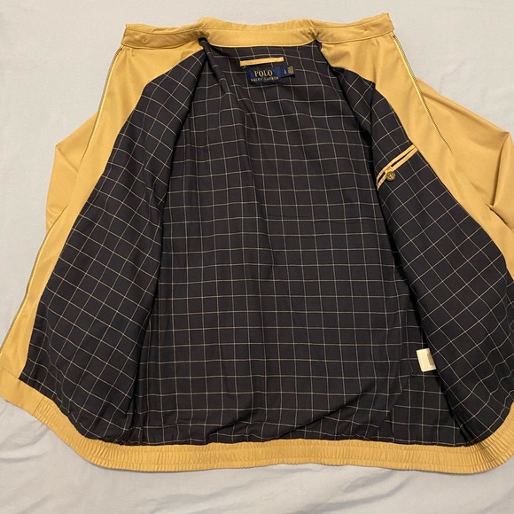 Polo Ralph Lauren Men’s Bi-Swing Jacket Windbreaker Khaki Tan Brown Large - Picture 7 of 14